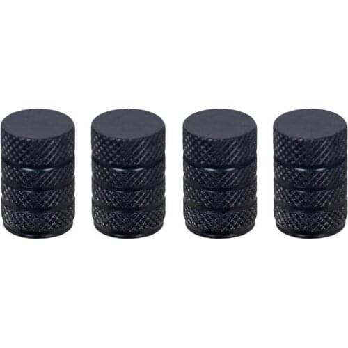 Knurling Styling Motorcycle Motor Bike Wheel Tire Valve Stem Rim Caps Black Color Dustproof Covers Automobiles Accessories