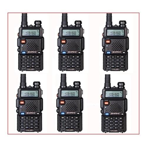 6pcs in moscow Walkie Talkie Professional CB Radio Baofeng Uv-5r For Dual Band Radio 136-174 400-520 HF Transceiver Baofeng uv5r