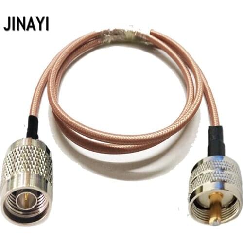 RG142 Cable N Male to UHF PL259 Male RF Crimp Coax Pigtail Connector Cable 10/15/20/30/50CM 1/2/3/5/10M