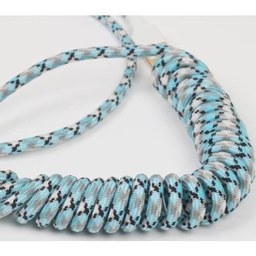 A to Type C Connector Nylon Coiled Cable Durable Data Line For Keyboard Melody 96 DZ60 xd60