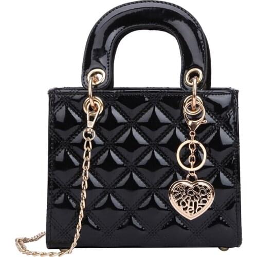 Luxury Brand Tote bag 2020 Fashion New High Quality Patent Leather Womens Designer Handbag Lingge Chain Shoulder Messenger Bag