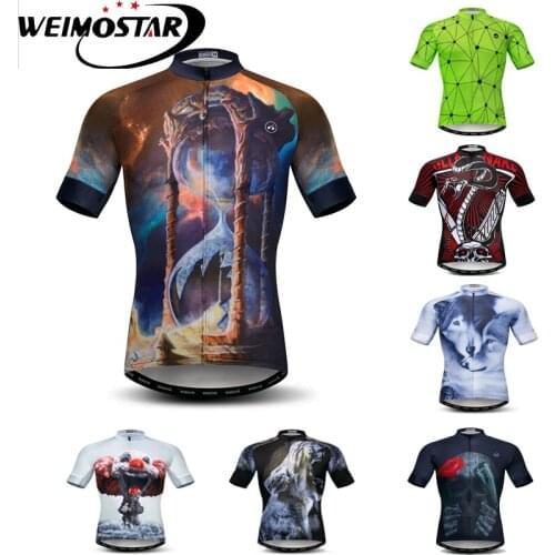 Weimostar New Cycling Jersey Men Short Sleeve mtb Bike Jersey Cycling Wear Summer Breathable Bicycle Shirt Camisa Ciclismo