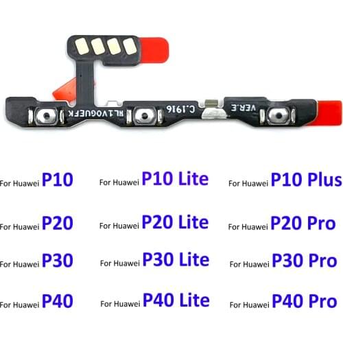 10pcs/lot New For Huawei P30 P40 Pro Lite P40 lite Power Switch On/Off Button Volume control Key Button Flex Cable