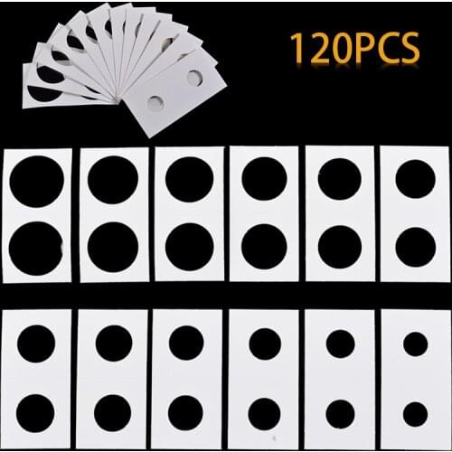 120pcs Coin Flips 17.5mm-40mm Storage Clip Album Paper Bags Flip Paper Collection Holders Supplies Flip