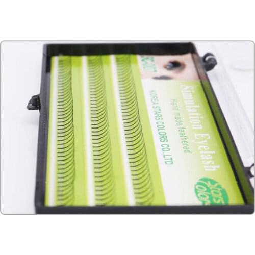126 Bundles/box 0.1mm C curl 3D Fan Eyelash Extension Natural Grafting Individual Eye Lashes Cluster Faux Mink Eyelashes Makeup