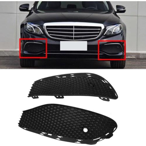 2pcs W213 Car Front Bumper Fog Light Grille Grill Cover Trim For Mercedes For Benz E Class W213 2016-2020 2138850822 2138851122