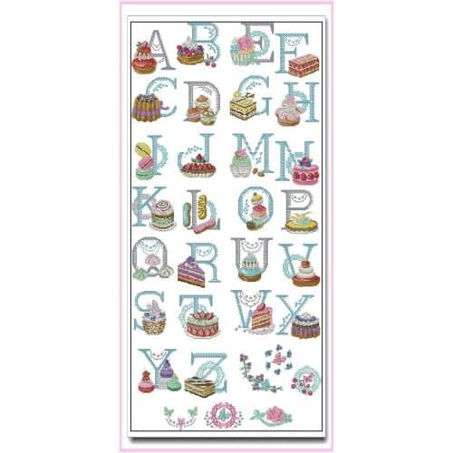 22/25ct Cross Stitch Kit Package Greeting Needlework Counted Cross-Stitching Kit words Counted Cross stich Painting