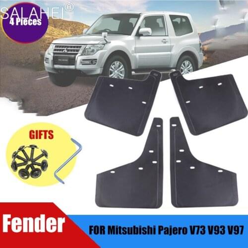 4 PCs/set Car Front and Rear Wheel Fenders For Mitsubishi Pajero Montero 2007 2008 2009 2010 2011 2012-2017 Splash Defensive Kit
