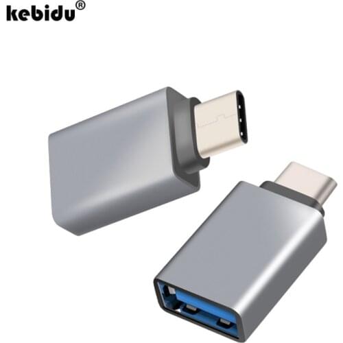 KebiduHot USB Type C Adapter Male to USB 3.0 Female USB Type-C OTG Adapter Converter for Nexus 5X 6P Macbook for Nokia N1
