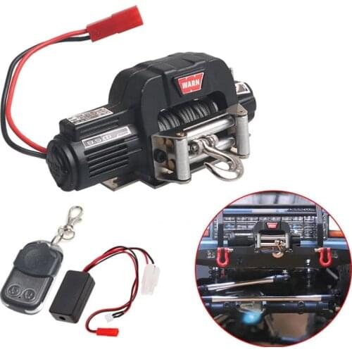 Automatic Winch and Wireless Remote Controller Receiver for 1/10 RC Crawler Car Axial SCX10 TRAXXAS TRX4 D90 TF2 Tamiya CC01