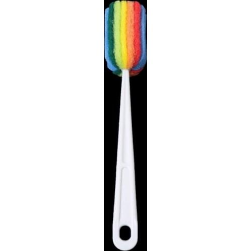 Bottle Scouring Pad Cleaning Brush Wash Scrubber Long Handled For Glass Cup Mug F3ME