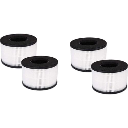 EAS-4 Pcs 3-In-1 HEPA Air Filter Replacement Elements,Suitable for Partu BS-03 Air Purifier Part U and Part X,Air Purifier