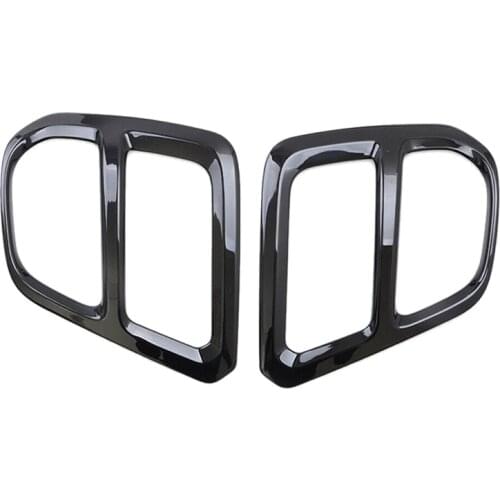 Glossy Black Front Fog Light Lamp Cover Trim Sticker for Subaru Forester SK 2019