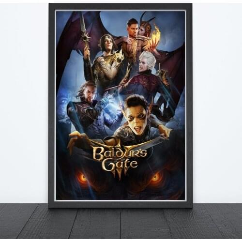 Baldurs Gate 3 Video Game Canvas Poster Home Wall Painting Decoration (No Frame)