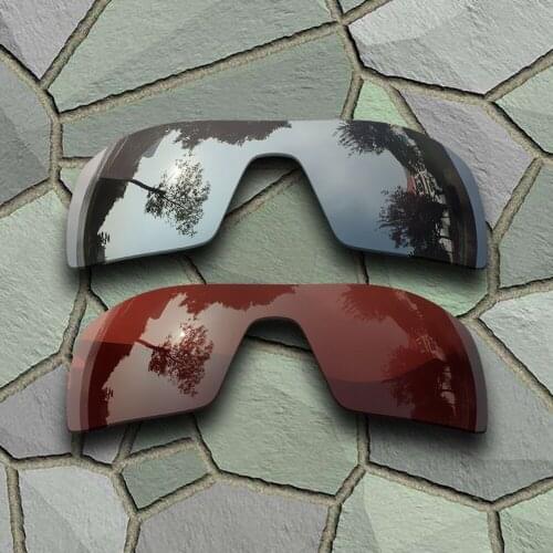 Chrome&Bronze Brown Sunglasses Polarized Replacement Lenses for Oakley Oil Rig
