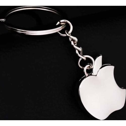 KISSWIFE New arrival Novelty Souvenir Metal Apple Key Chain Creative Gifts Apple Keychain Key Ring Trinket
