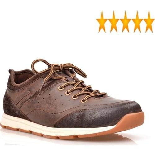 Men Footwear Basketball Man Autumn Shoe Lace Up Patchwork Thick Bottom Casual Mens Trainers Sneakers Genuine Leather Shoes