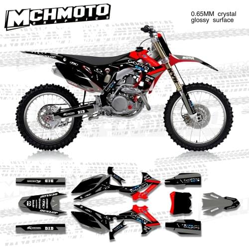 MCHMFG Fairing Sticker for Honda CRF450 250 2013-2017 Graphics Decal Kit for Honda CRF250 450 2013-2017