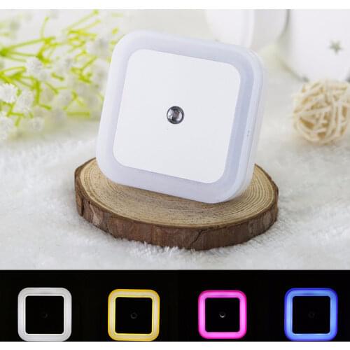 1Pcs MIni LED Night Light Sensor Control Induction Energy Saving Sleeping Night Light 110V-220V For Baby Room Bedroom Corridors