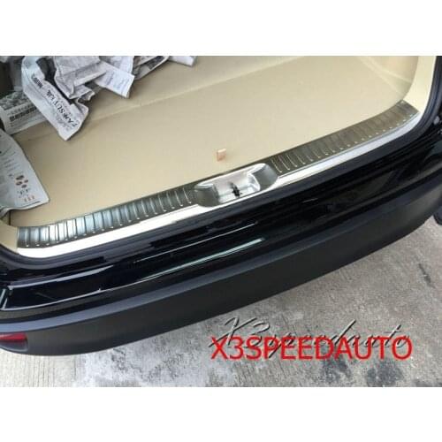 Rear Bumper Inside Door Sill Plate Scuff For Toyota Highlander 2014-2015 2016 2017 HLD-020 High Quality Stainless Steel