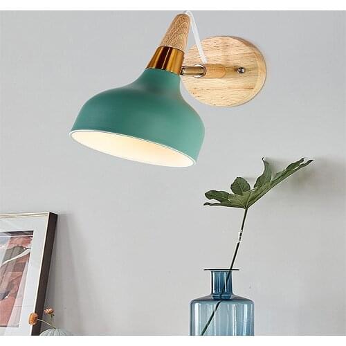 Nordic 6 Colors Macaron solid wood E27 Pendant Light Modern art Danish single head Pendant Lamp For Restaurant Bar Cafe Coffee