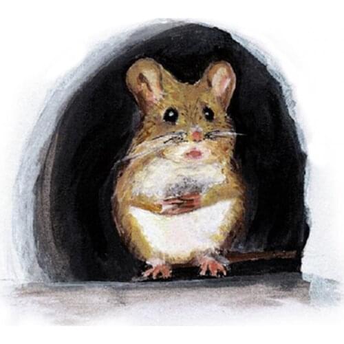 New Arrival 4Pcs/Set Stickers Colorful DIY PVC Cartoon Mouse Hole Stickers for Kitchen Home Wall Stickers Decoration Wholesale