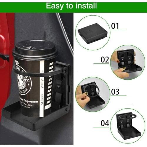 Portable Car Folding ABS Drink Holder Convenient Automobile Beverages Bracket Black Cup Holder Car Cup Holder Bekerhouder Auto