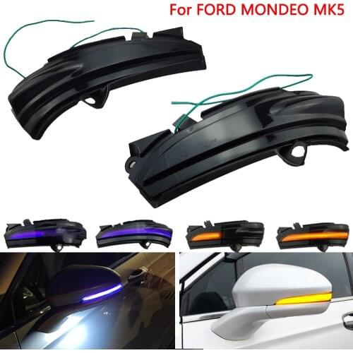 Superb LED Blinker Dynamic Turn Signal Light Side Rear-View Mirror Light For FORD MONDEO MK5 2014-2019 MKV 5