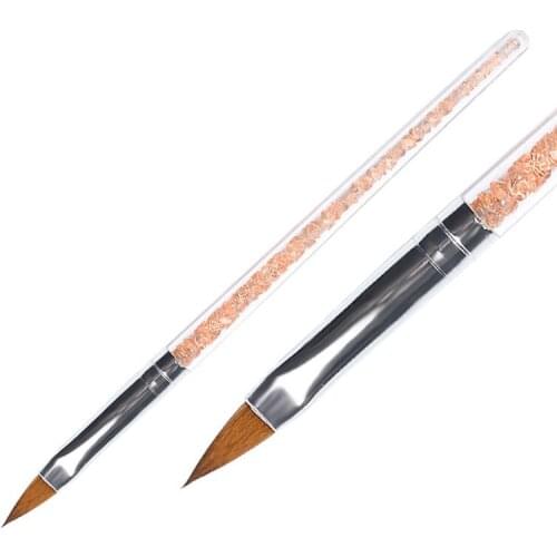 Professional Manicure UV Gel Brush Pen Transparent Acrylic Nail Art Painting Drawing Brush Phototherapy Tools