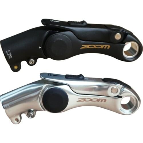 ZOOM MTB Folding Adjustable Silver Road Bike Mountain Bicycle Handlebar Stem Handlebar stem Rise 25.4mm