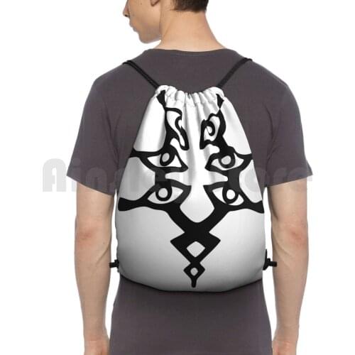 Grima-Fire Emblem Awakening Backpack Drawstring Bag Riding Climbing Gym Bag Video Games Subtle Symbol Fire Emblem Chrom