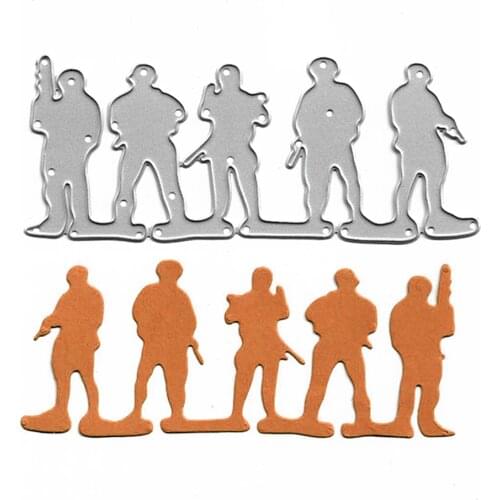 Special Soldier Metal Cutting Dies Stencils DIY Mold Album Cards Making Decorative Crafts Embossing Folder Die Cut Scrapbooking
