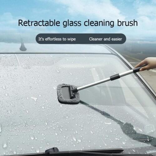 Window Cleaner Long Handle Car Wash Brush Dust Car Care Windshield Shine Long handle pivoting head convenient WIpe Snow Fog