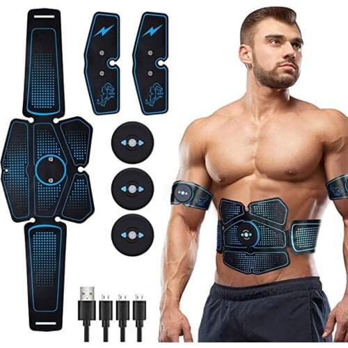 Abdominal Muscle Stimulator Abs Muscle Toner EMS Toning Belts Body Fitness Trainer Workout Home Gym Machine Electrostimulation