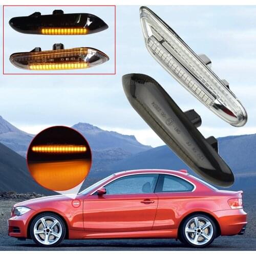 LED Turn Signal Side Marker Light Dynamic Flasher Blinker For BMW E46 E60 E61 E90 E91 E81 E87 E82 E88 E83 E84 E92 E93 X3 X1