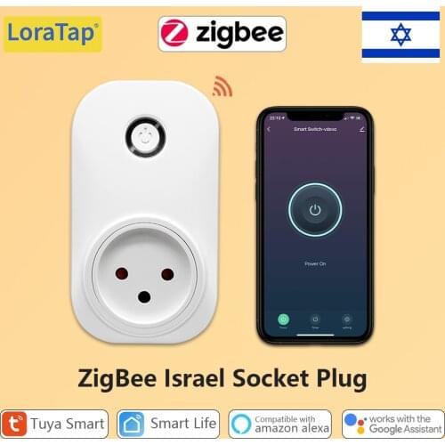 Tuya ZigBee 3.0 Socket Israel Plug 16A Remote Control Compatible with Smart Life Home Assistant Zigbee2MQTT DIY