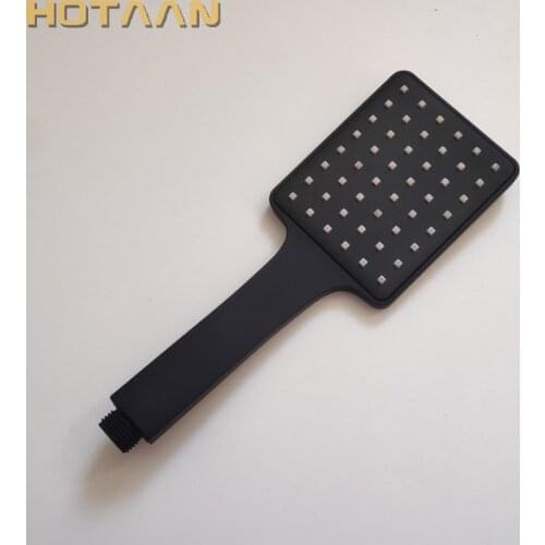 Free Shipping Pressurized Water Saving Shower Head ABS Black Bathroom Hand Shower Water Booster Showerhead YT-5129