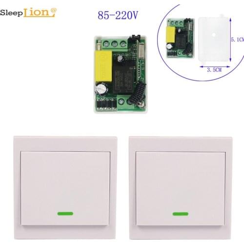 Remote Control Switch AC 110V 220V Lamp Light LED Bulb Wireless Switch Corridor Room Home Remote Lighting Wall Remote Switch