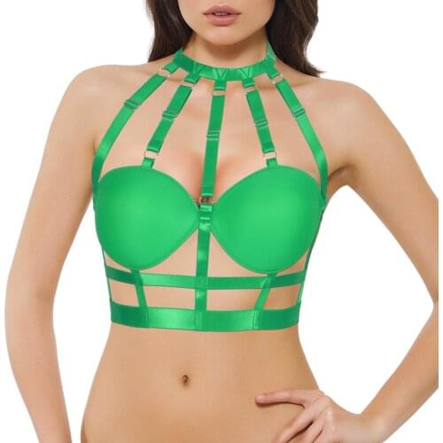 Sword Belt Harness Cup Bra Lingerie Tops Garter Erotic Women Festive Halloween Carnival Sexy Pole Dance Costume Bondage Garters