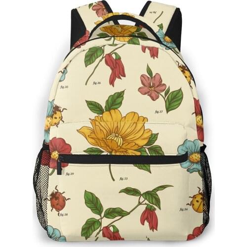 Women Backpack with Multiple Using Women Backpacks Vintage Botanical Female School Bag Girls Travel Bag