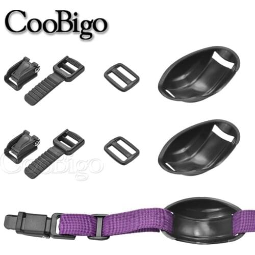 10pcs Plastic Black Helmet Chin Quick Release Buckles Chin Pad Slider Adjust Buckle for Moto Bike Motocross Helmet Clip Parts