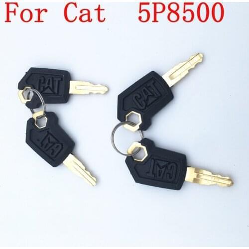 12PCS Key Excavator Cab Key Parts For 5P8500 Heavy Equipment Ignition Loader Dozer Locks Metal & Plastic Black & Gold