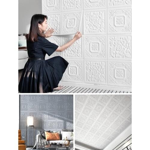 3d three-dimensional wall stickers self-adhesive wallpaper living room bedroom warm background wall decoration wallpaper foam wa