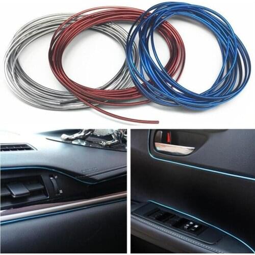 5m Car Grille Interior Exterior Mouldings Trim Decorative Strip Line For Skoda Octavia A2 A5 A7 Fabia Rapid Superb Yeti Roomster