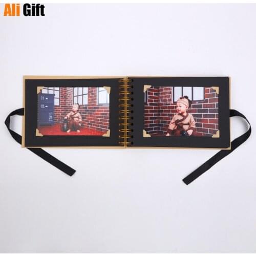 60 Pages Photo Albums Scrapbook Kraft paper DIY album Scrapbooking Picture Album Photo Albums Memory Photograph Albums