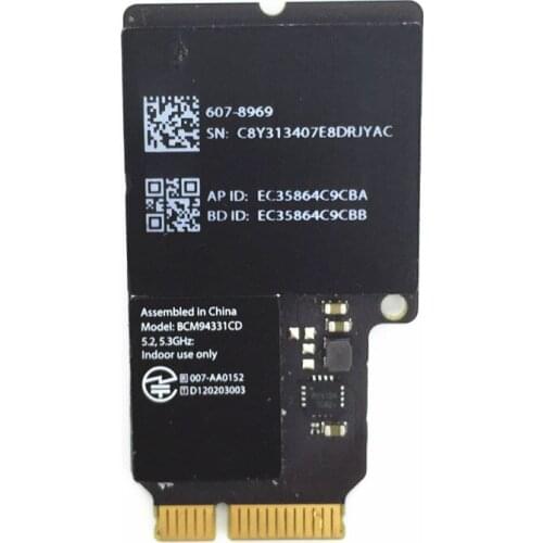 Wireless Adapter Card for Broadcom BCM94331CD 802.11a/b/g WiFi card + Bluetooth 4.0 for Apple A1418 A1419