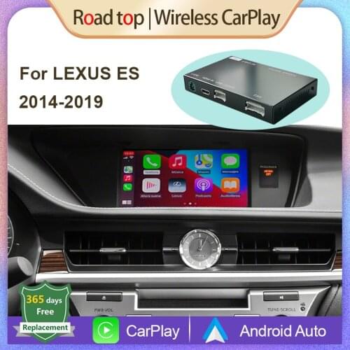 Wireless Apple CarPlay Android Auto Interface for Lexus ES 2014-2019, with MirrorLink AirPlay USB Camera HDMI Car Play Functions
