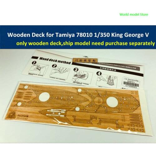 Wooden Deck for Tamiya 78010 1/350 Scale King George V Ship Model