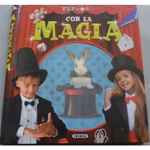 Child Kids Spanish Book Carhildhood Education Enlightenment Knowledge Story Lovely Cute Picture Magic Stickers Book Age 6 up