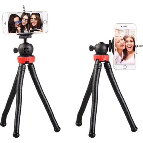 Mini Flexible Octopus Mobile Tripod With Phone Holder for iPhone X DSLR Camera Nikon Canon Gopro Hero Xiaoyi Sports camera